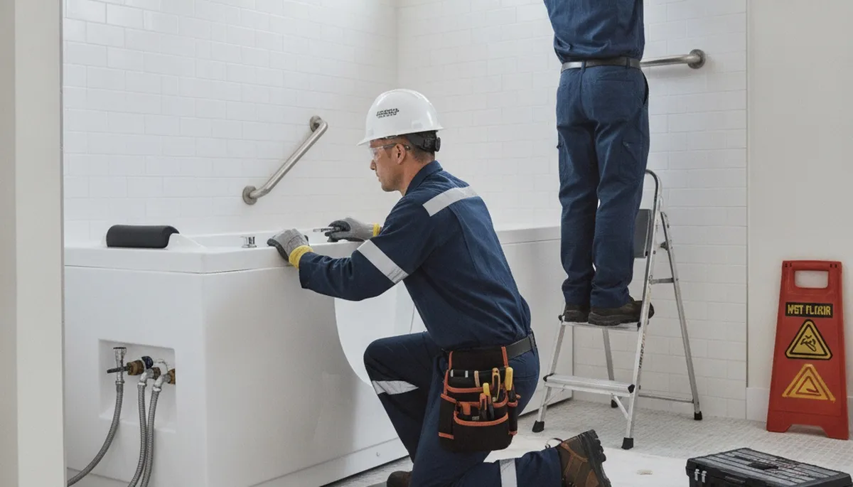 Walk-in tub installation for Long Beach, CA homes by professional plumbers